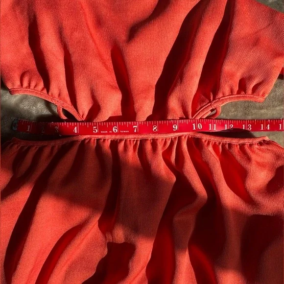 Line and Dot Skylar Tangerine Cutout Waist Maxi Dress Women’s Size Small - Picture 6 of 10